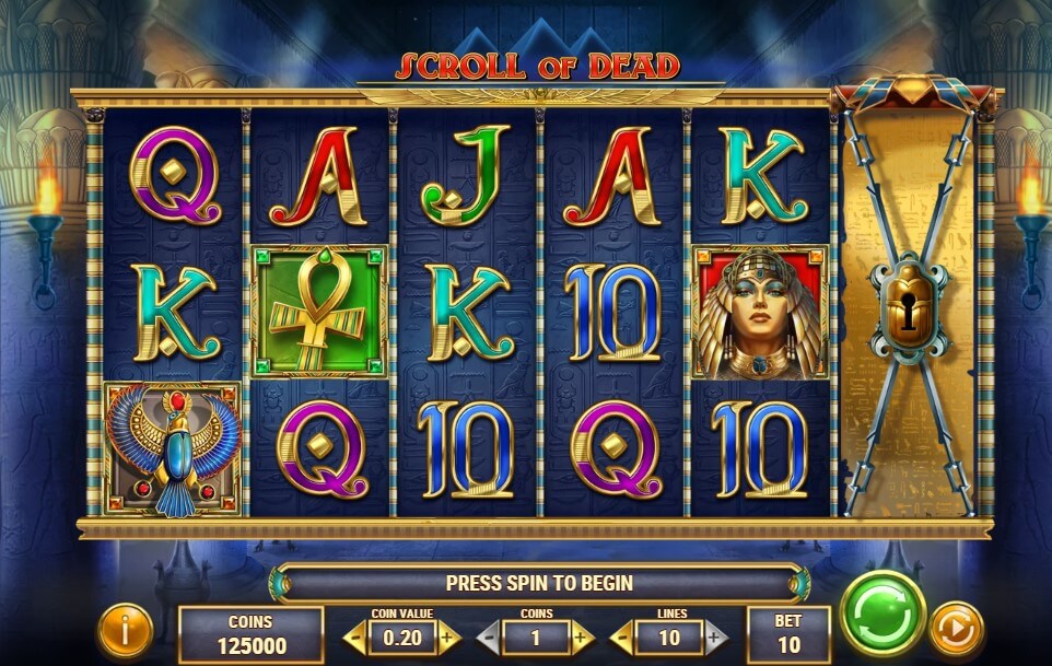 Play N Go Scroll of Dead Slot Gameplay