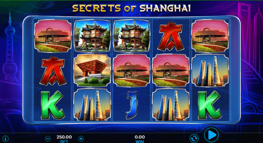 Secrets of Shanghai online slot game reels