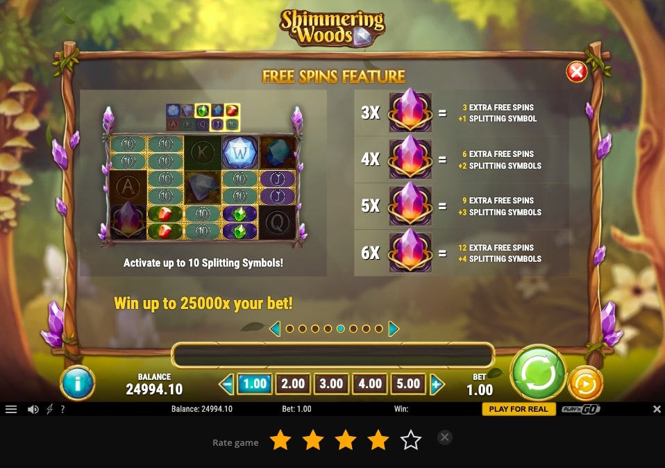 Shimmering Wood slot bonus