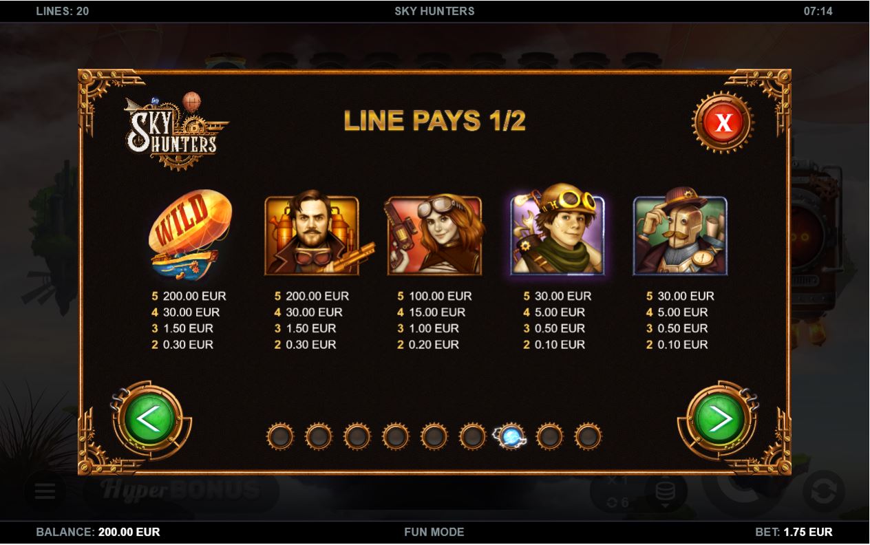 KALAMBA_GAMES_SKY_HUNTERS_SLOT_PAYTABLE