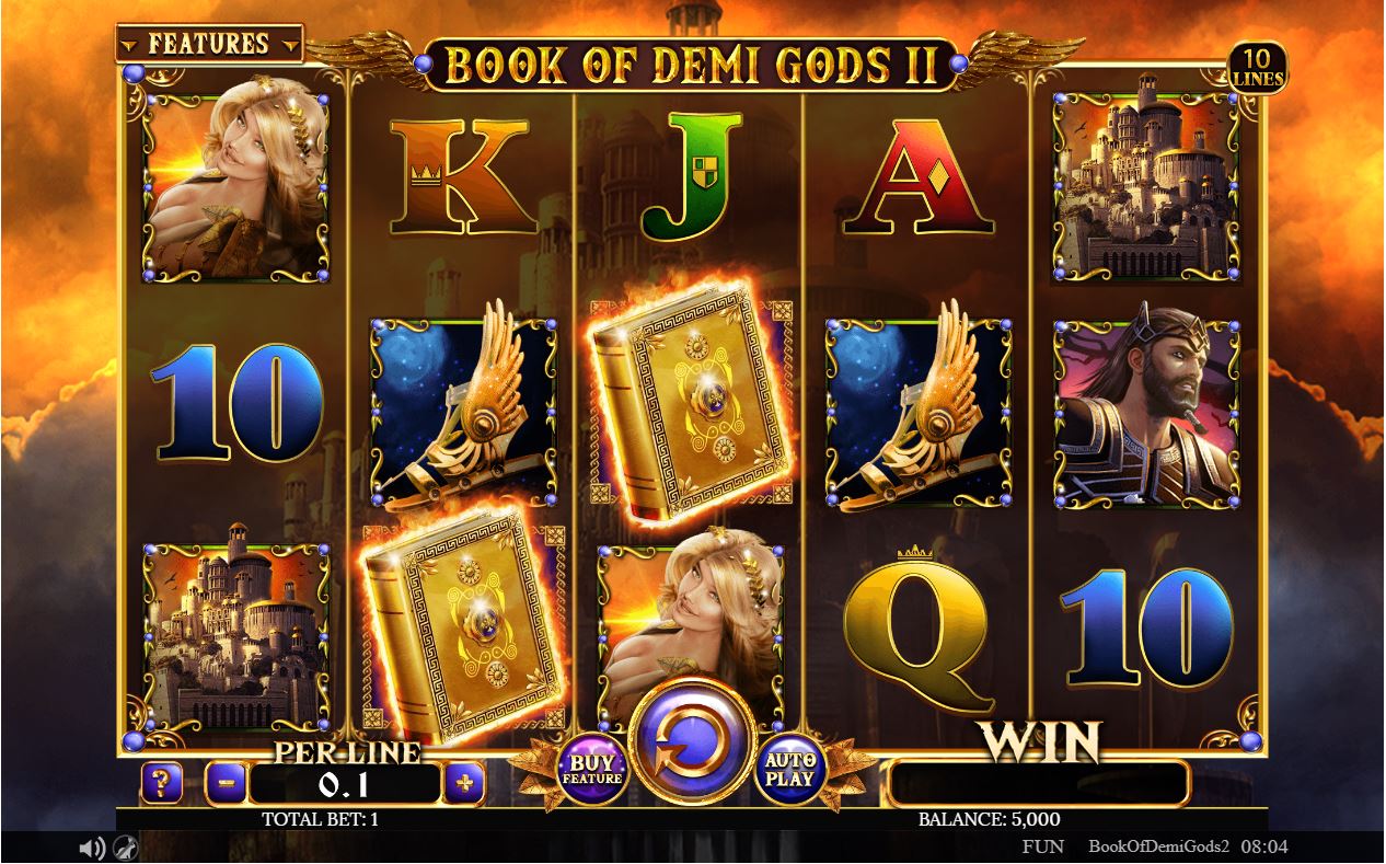 Spinomenal Book of Demi Gods II Slot Overview