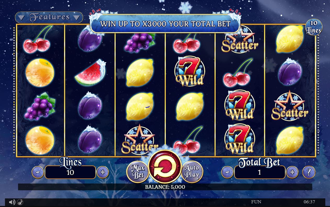 Spinomenal Fruits on Ice game slot fruits