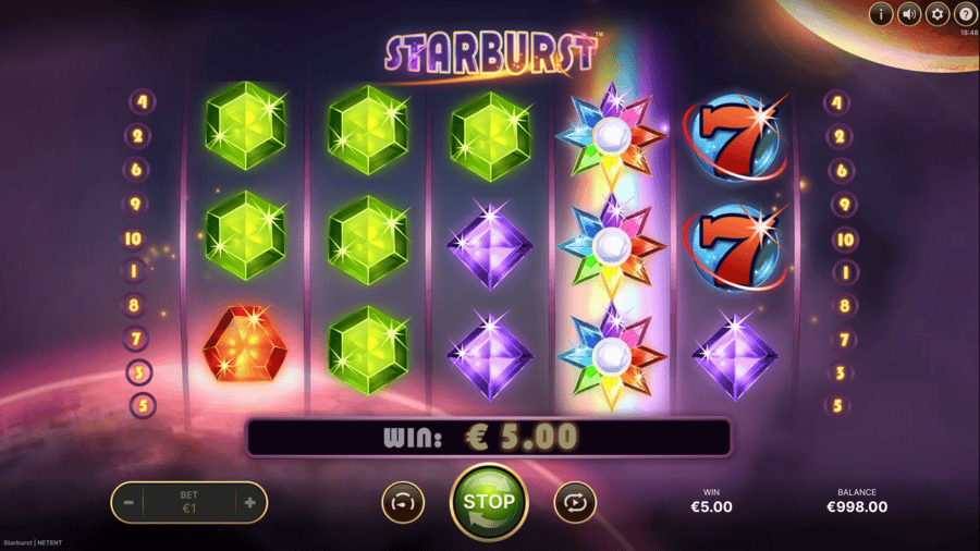 starburst sticky wild screenshot