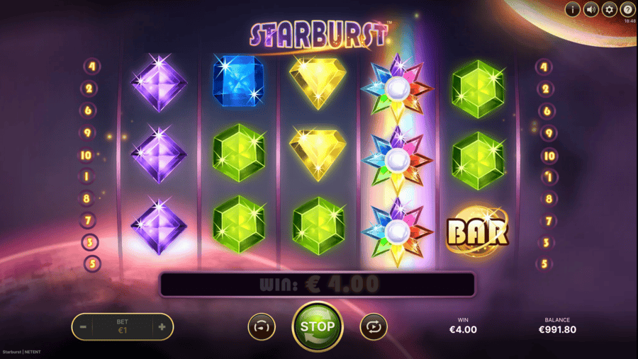 Starburst Slot Wild Screenshot