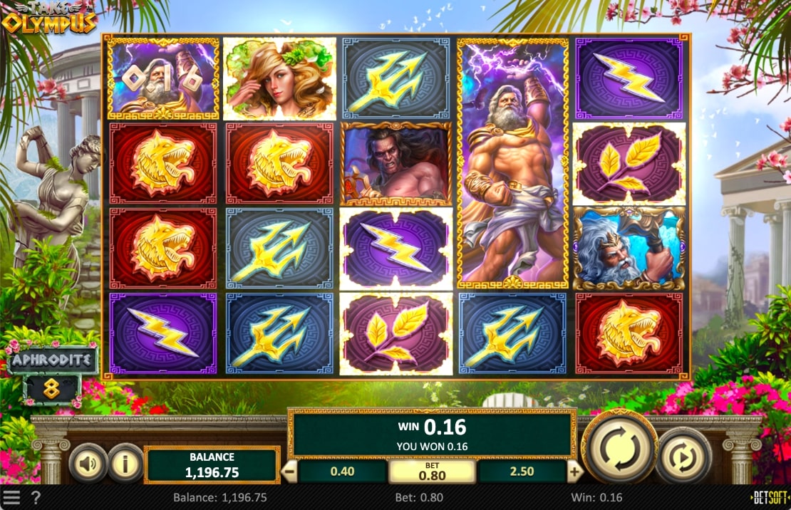 Take Olympus slot gameplay