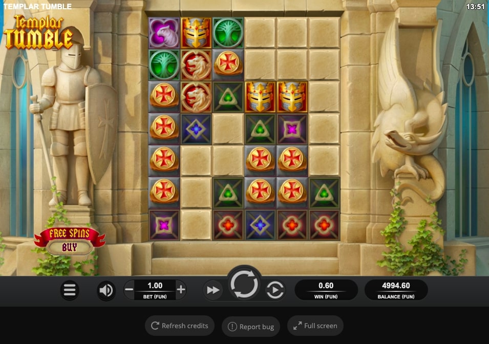 Templat Tumble slot gameplay