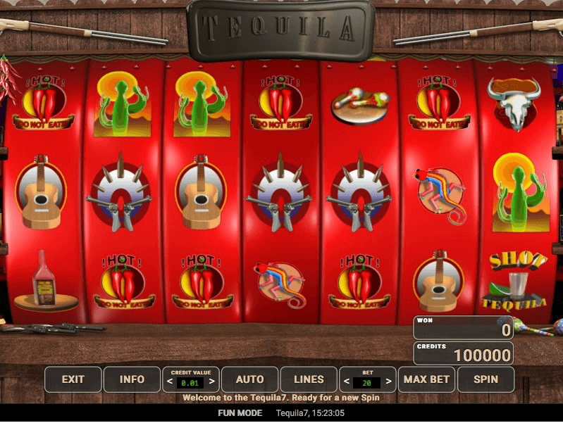 Tequila 7 Online Slot Reels