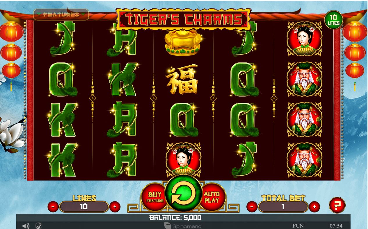 Spinomenal Tigerâ€™s Charms Slot Overview