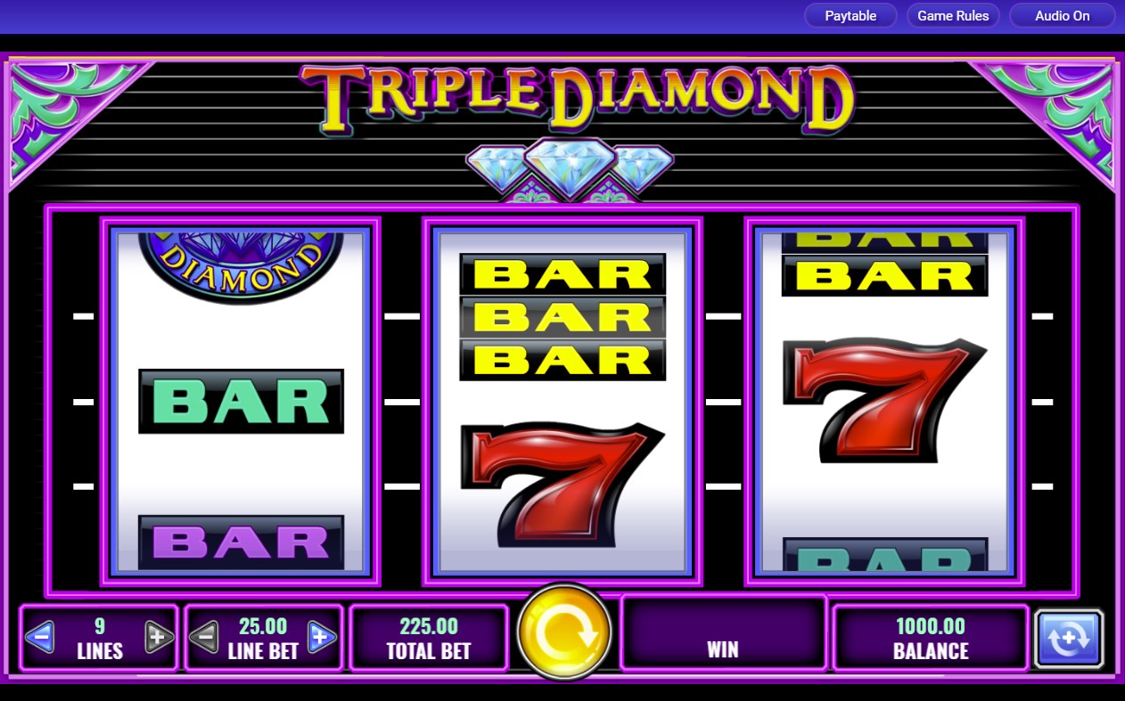 triple diamond slot reels