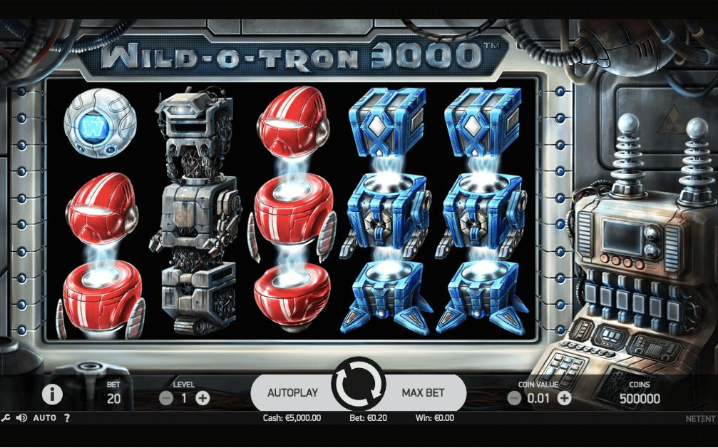 Wild-o-Tron 3000 online slot game reels