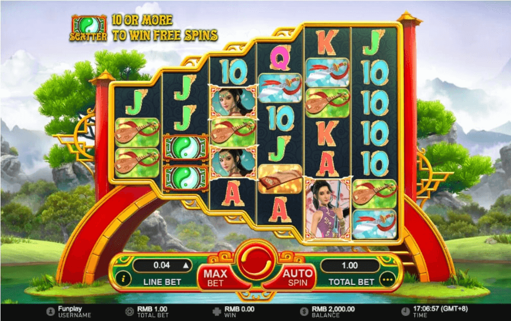 Wuxia Princess Online Slot Reels