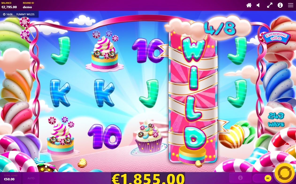 Relax_Gaming_Yummy_Wilds_Slot_Main_Screen