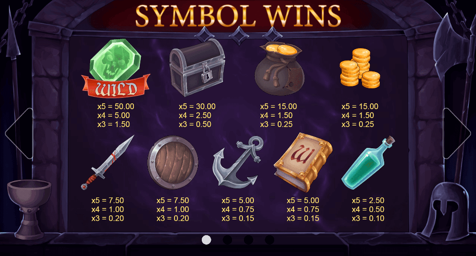 adventure saga online slot symbols