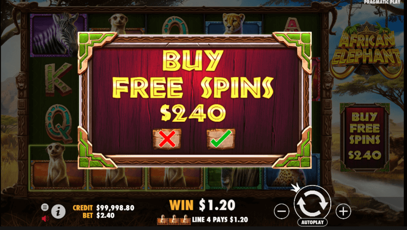 african elephant slot free spins