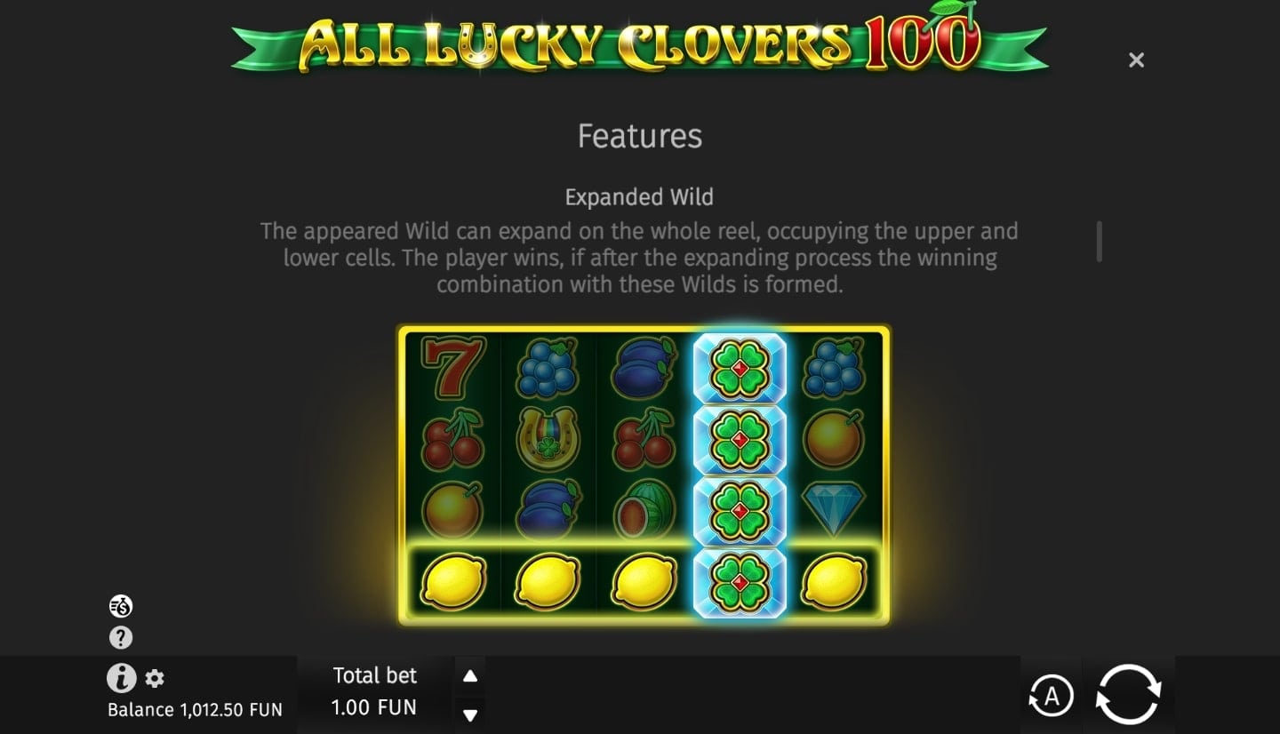 all lucky clovers paylines