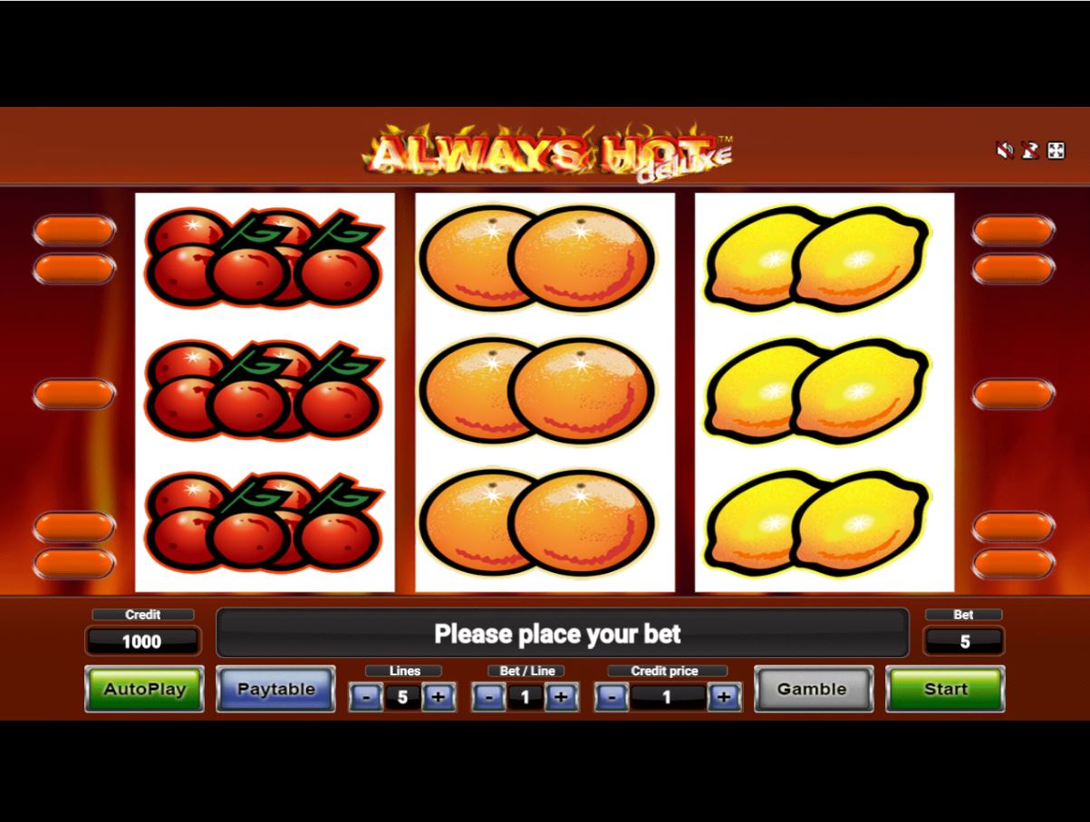 Novomatic Always Hot Deluxe Slot Reels