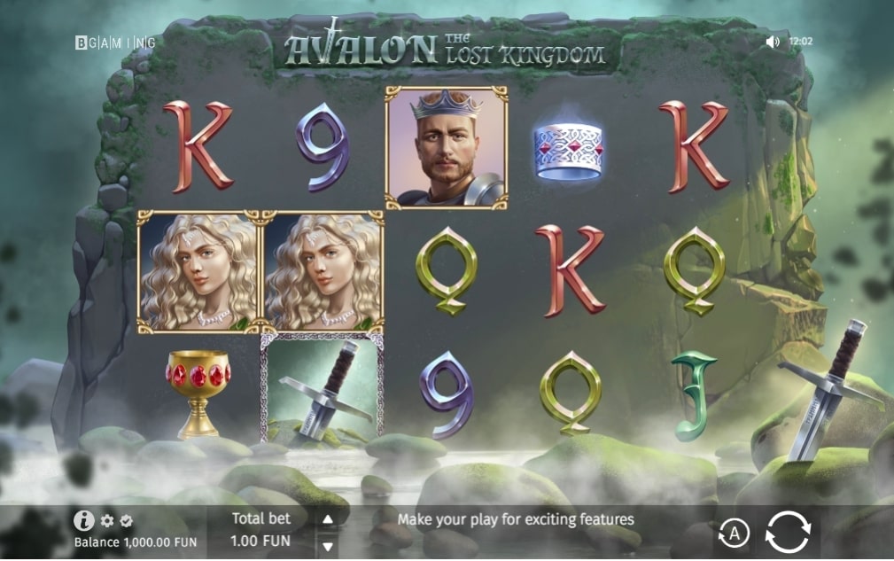 BGaming Avalon The Lost Kingdom Slot Reels