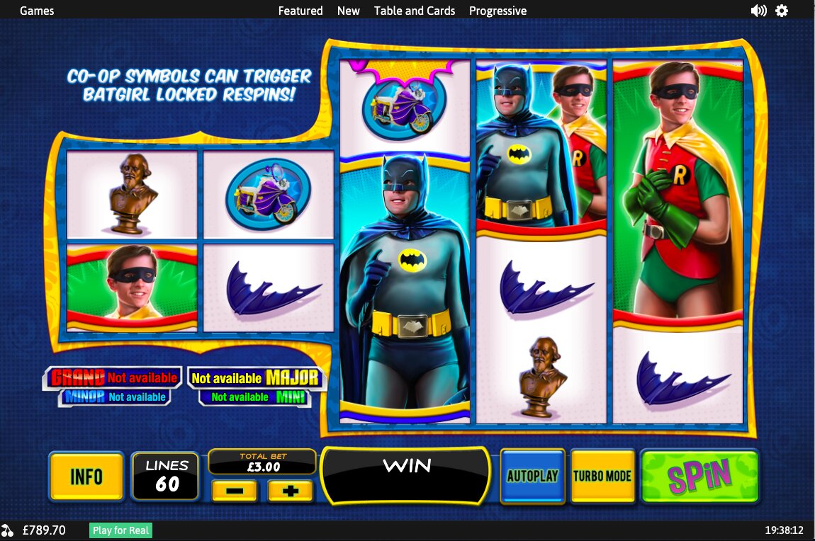 Playtech Batman and the Batgirl Bonanza Slot Reels