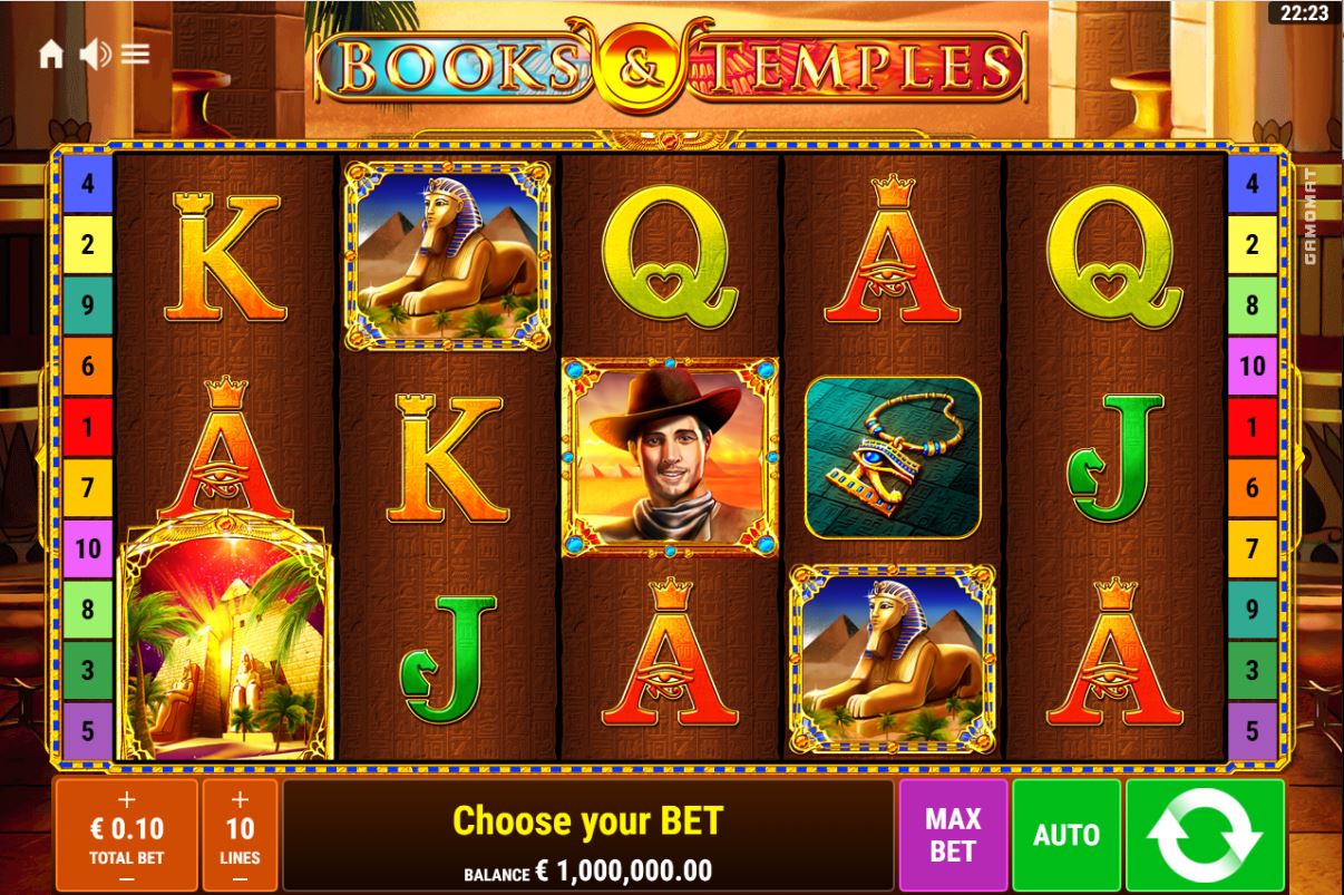 Gamomat Books and Temples Slot Overview