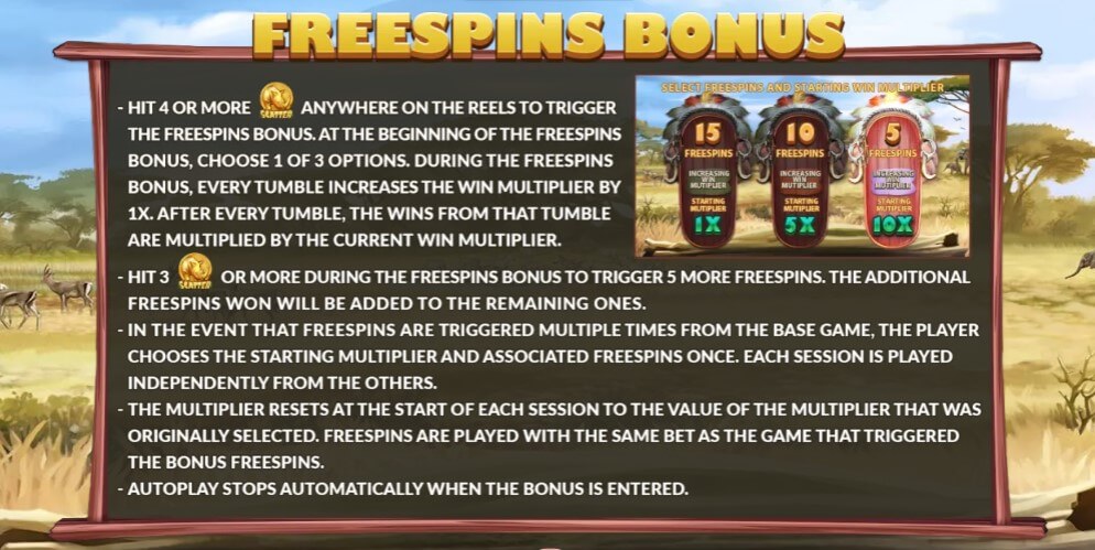 Big Game Safari Online Slot Game Bonus