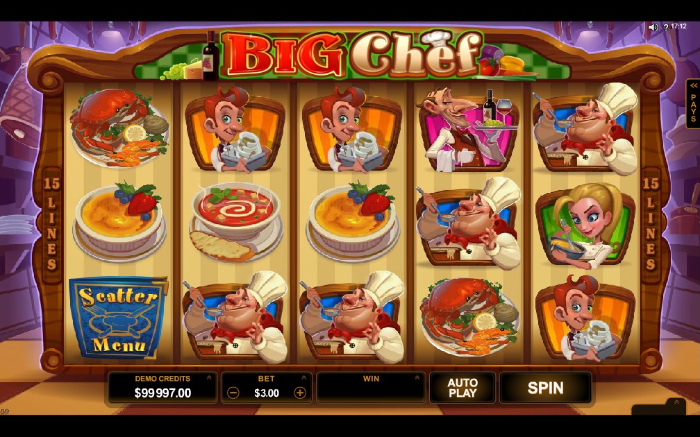 MicroGaming Big Chef Slot Reels