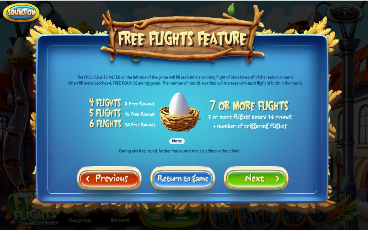 BetSoft Birds Slot Feature
