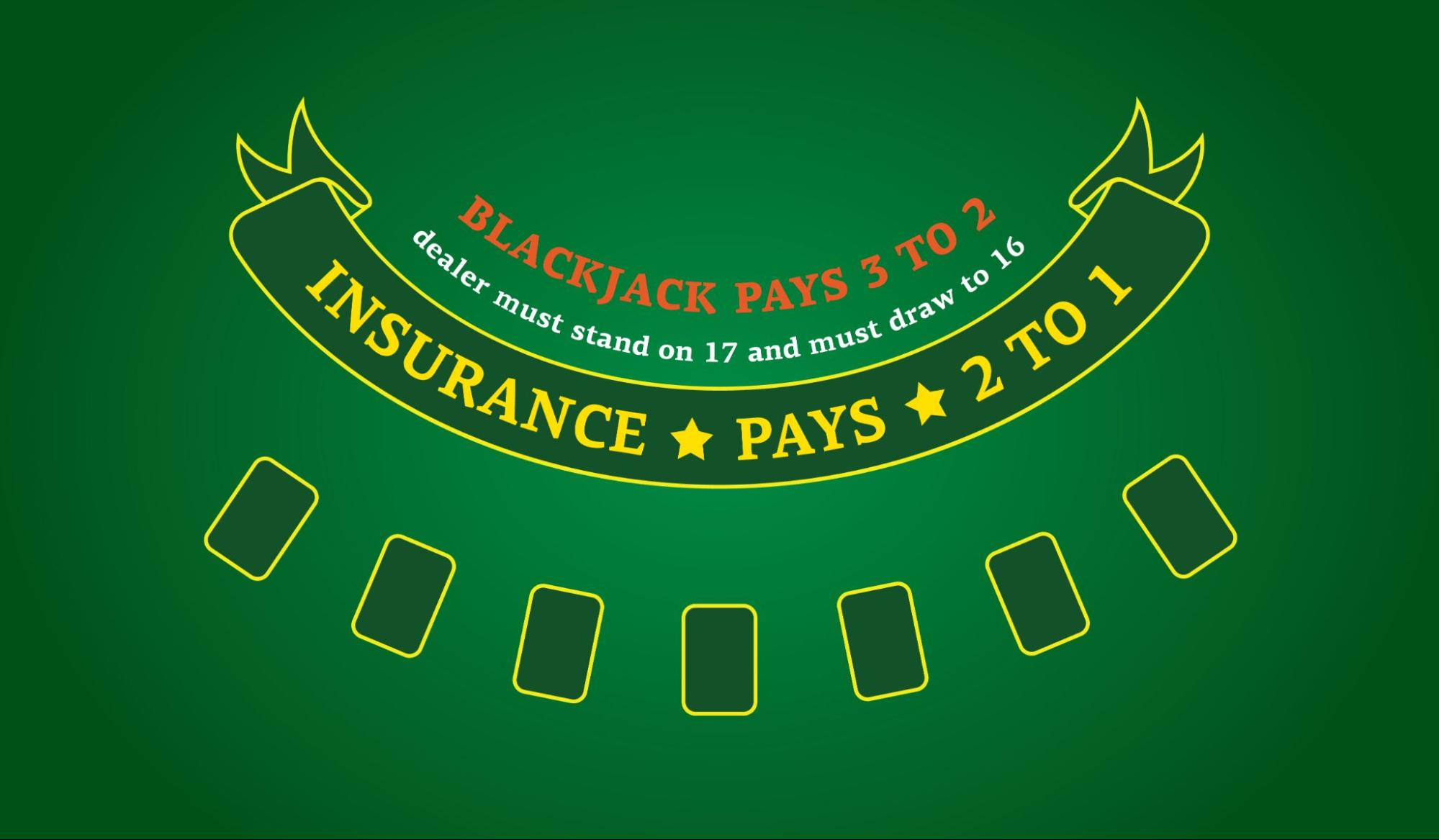 Blackjack pays 3 to 2
