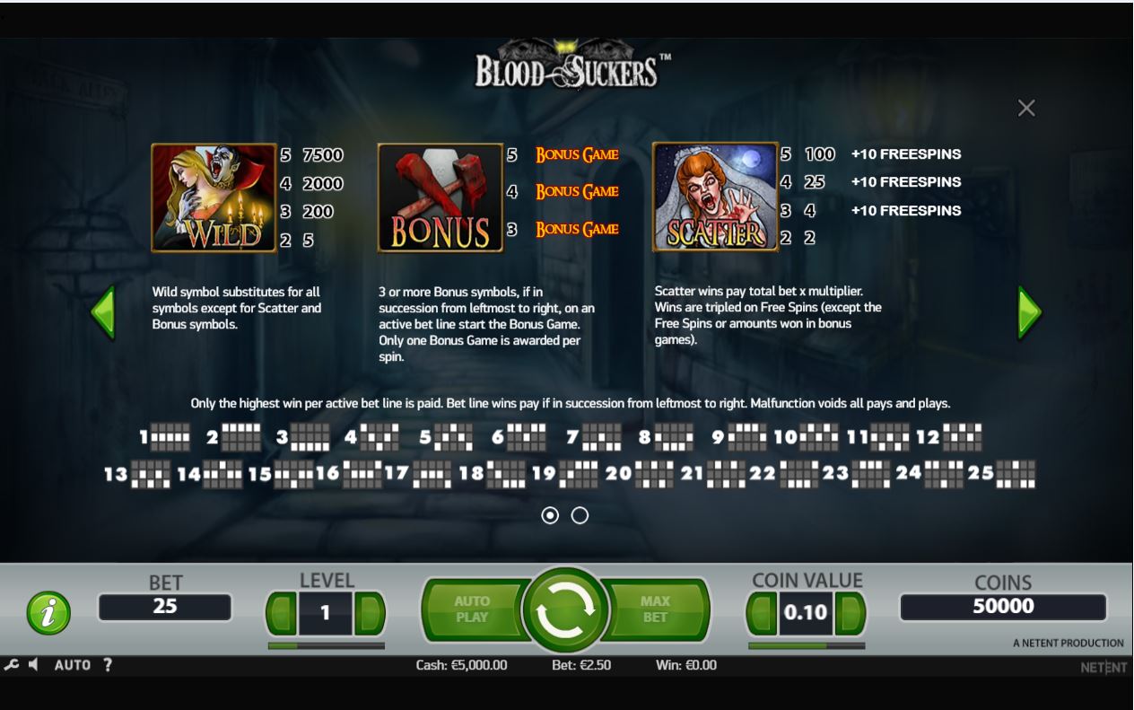 Blood Suckers 2 Slot ᐈ Claim a bonus or play for free!