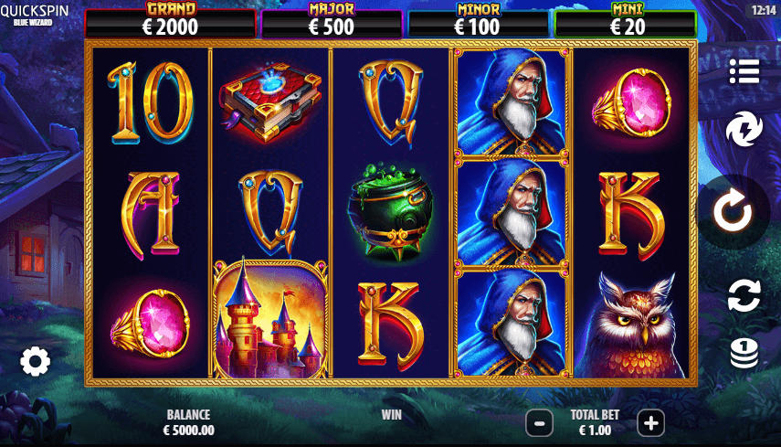Blue Wizard Online Slot Game Features