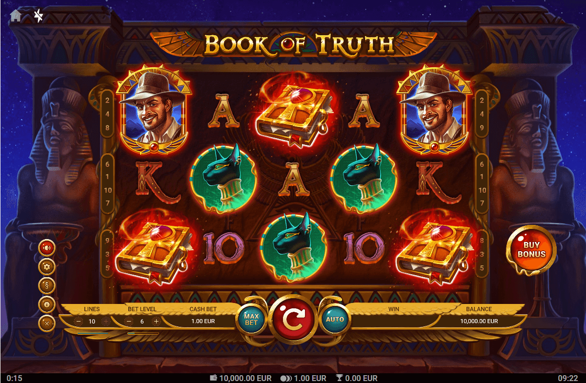Book of Truth Online Slot Game Reels