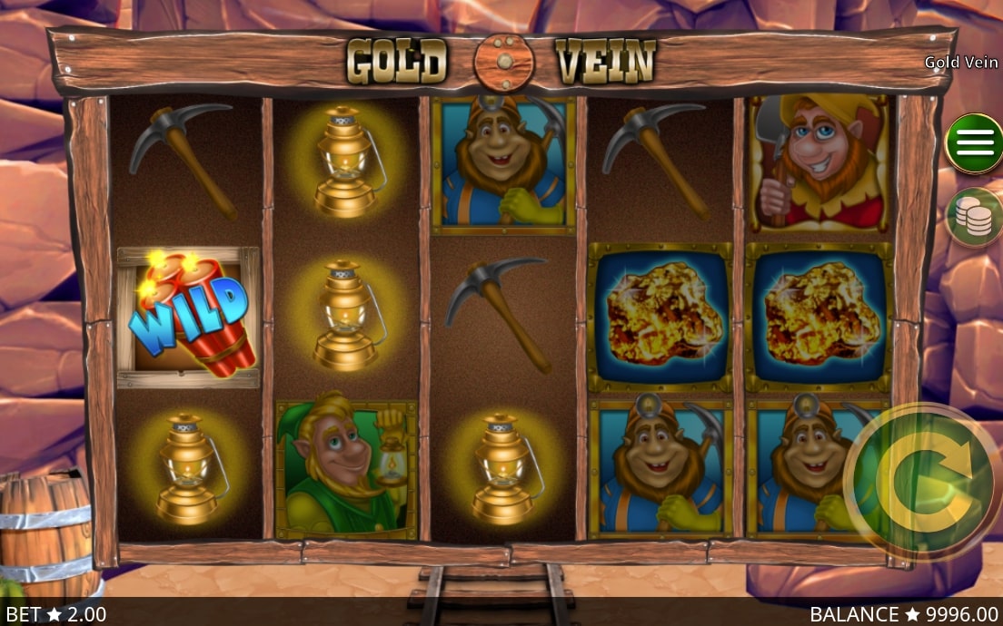 Booming Games Gold Vein Slot Reels
