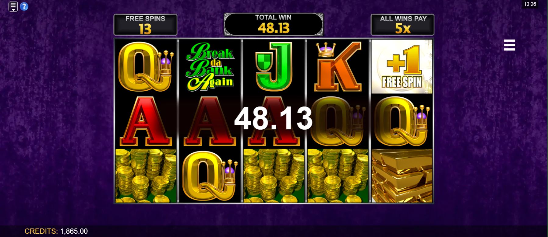 Break da Bank Again MicroGaming slot gameplay