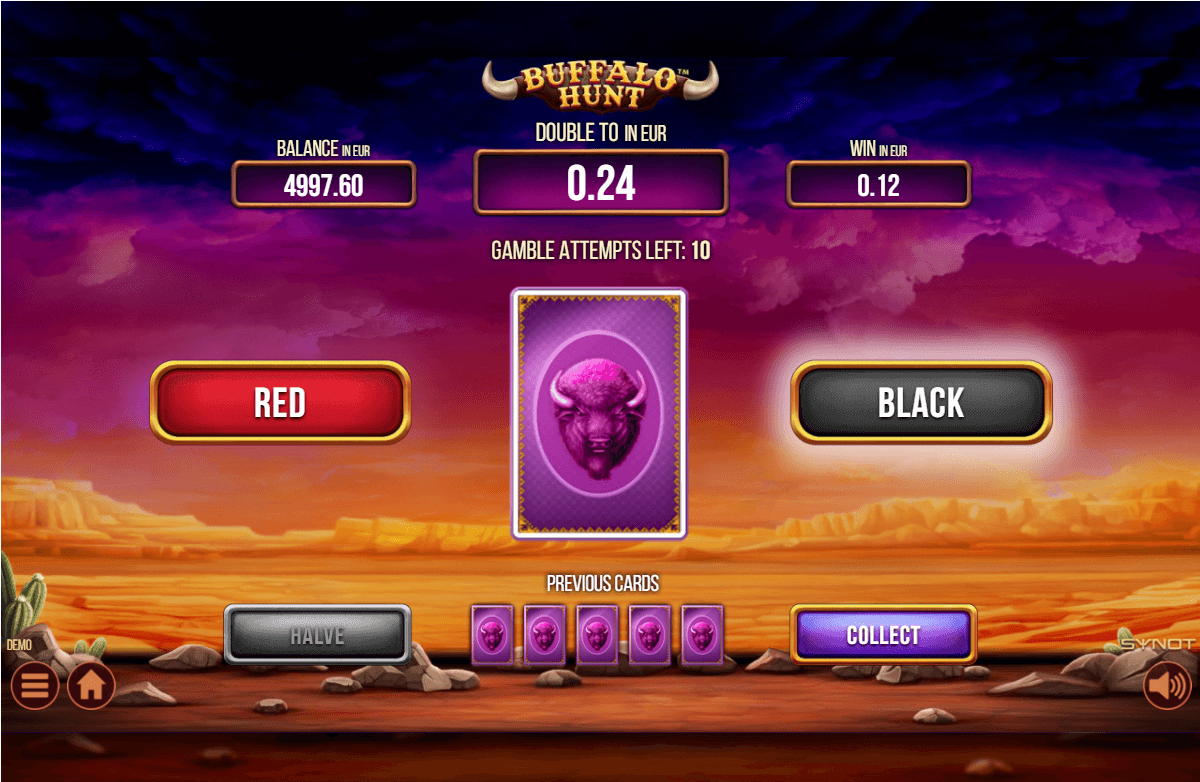 Buffalo Hunt Online Slot Game Features