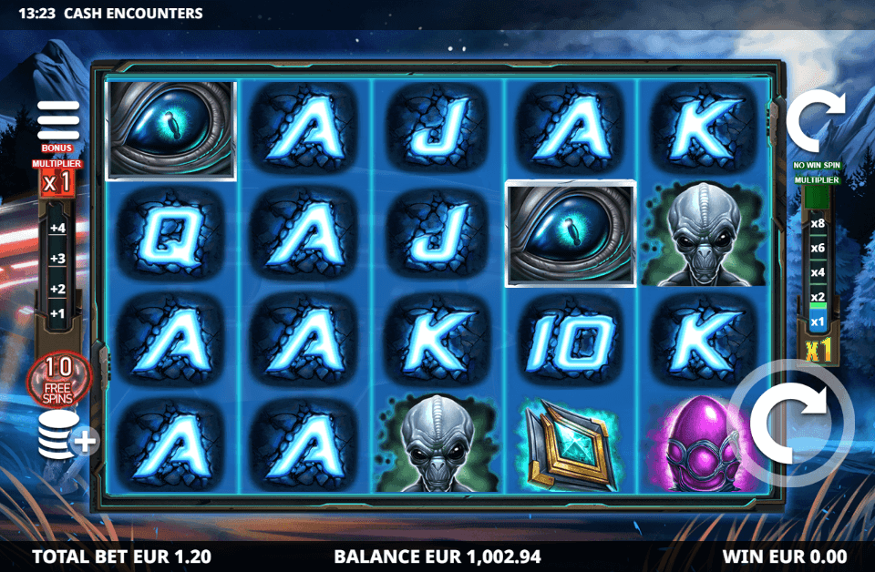 Cash Encounters Online Slot Game Reels