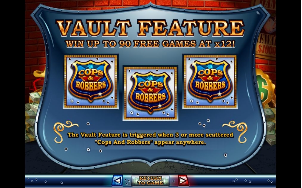 RTG Cash Bandits Slot Vault Feature