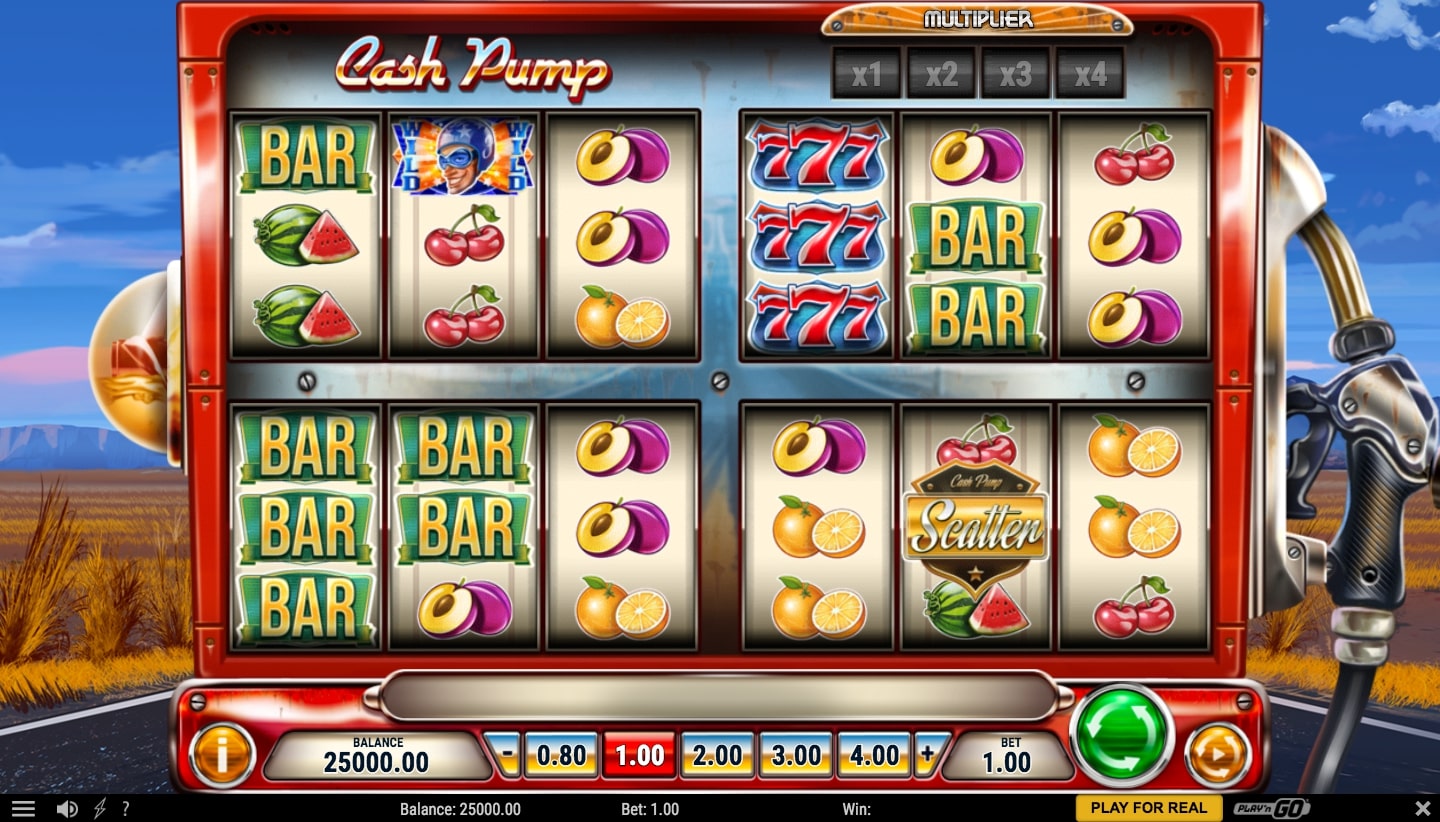 Play n GO Cash Pump slot game reels