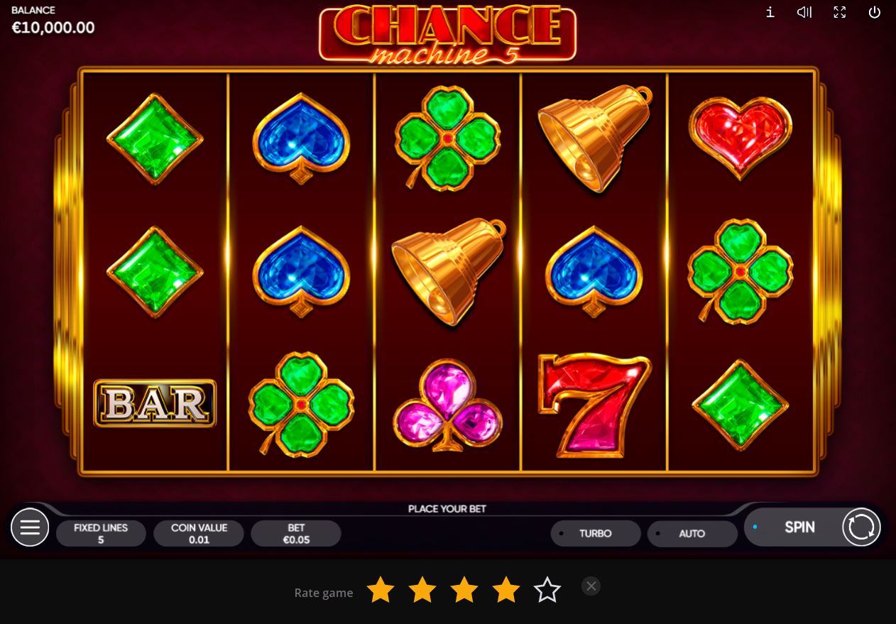 Chance Machine 5 Slot Reels