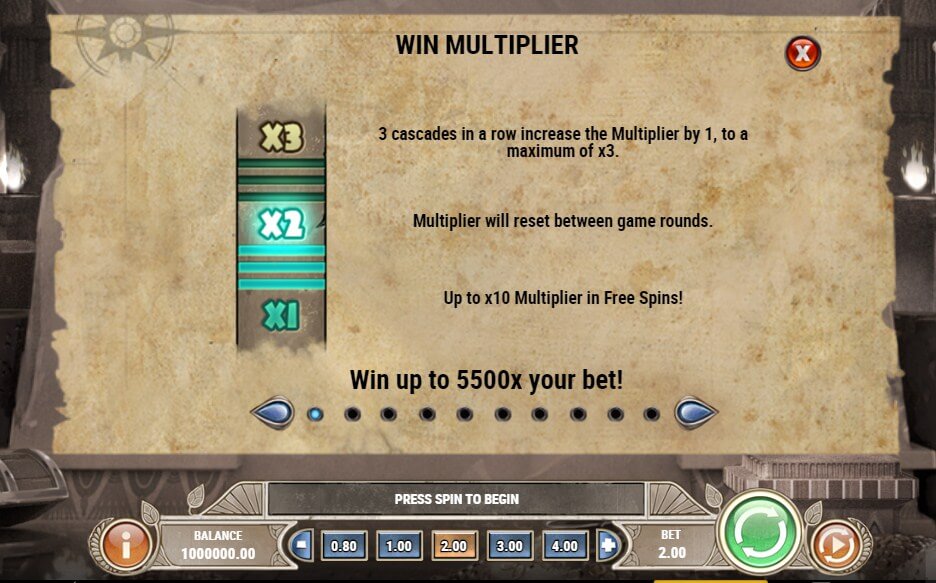 Charlie Chance and the Curse of Cleopatra Online Slot Game Bonus