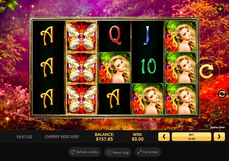 NextGen Gaming Cherry Blossoms Slot Paytable