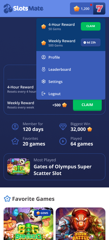 slotsmate gems claim