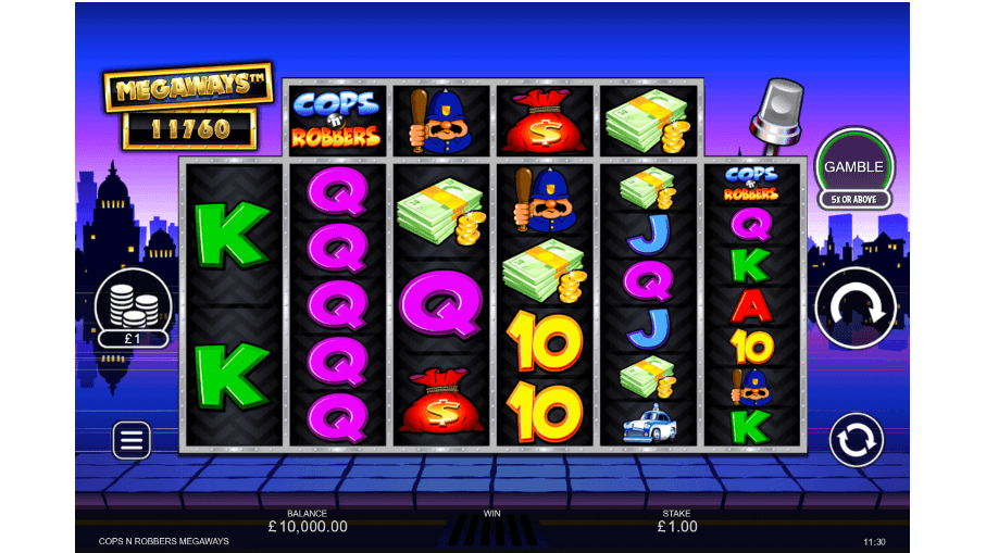 cops n robbers megaways reels