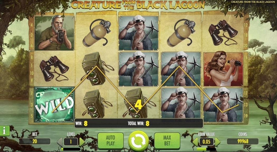 imagen de tragamonedas Creature from the Black Lagoon