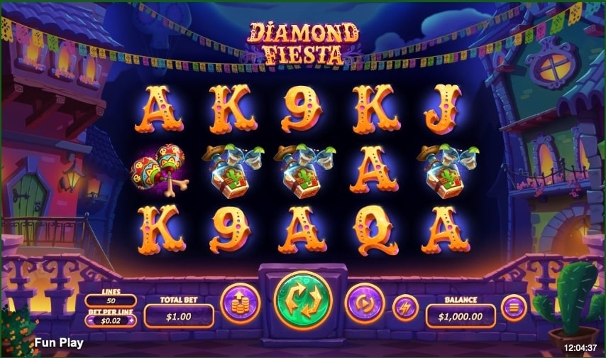Diamond Fiesta Slot Reels