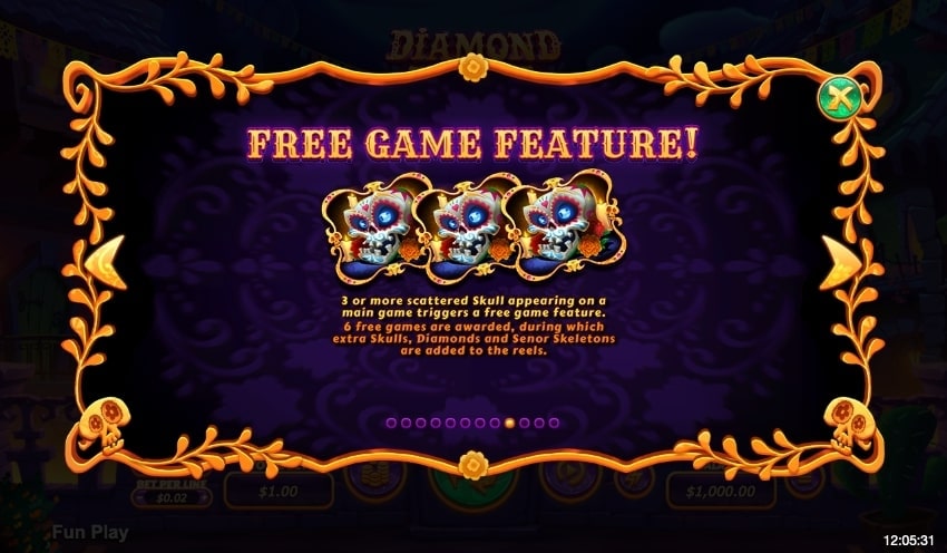 Diamond Fiesta Slot Feature