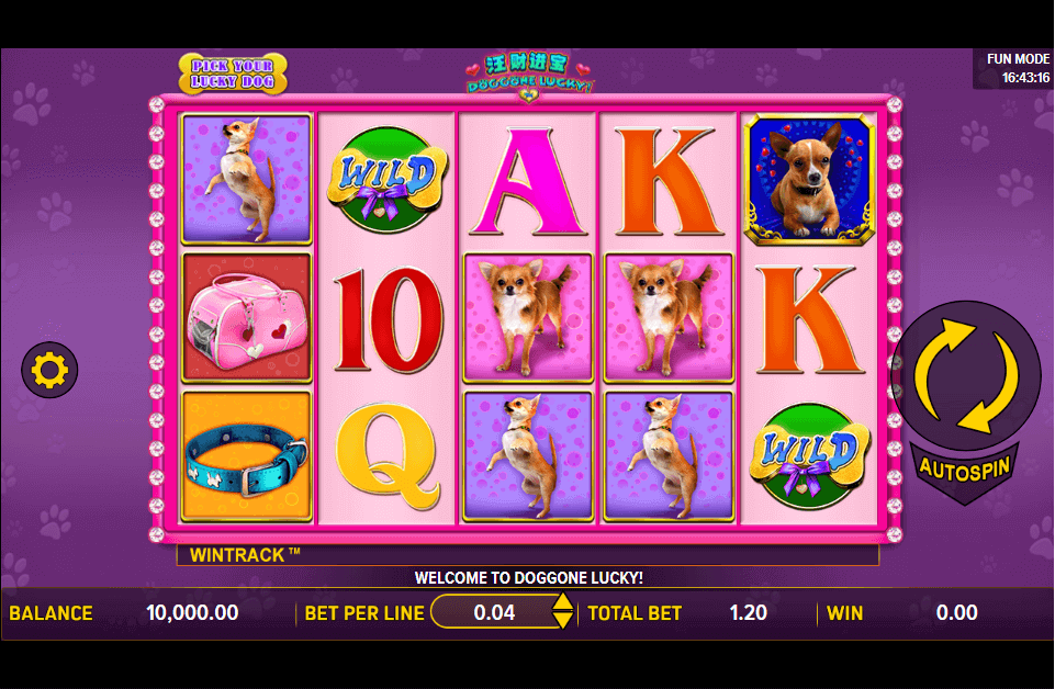 Doggone Lucky Online Slot Game Reels