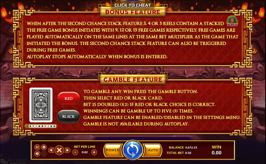 Dragon Powerflame Online Slot Game Features