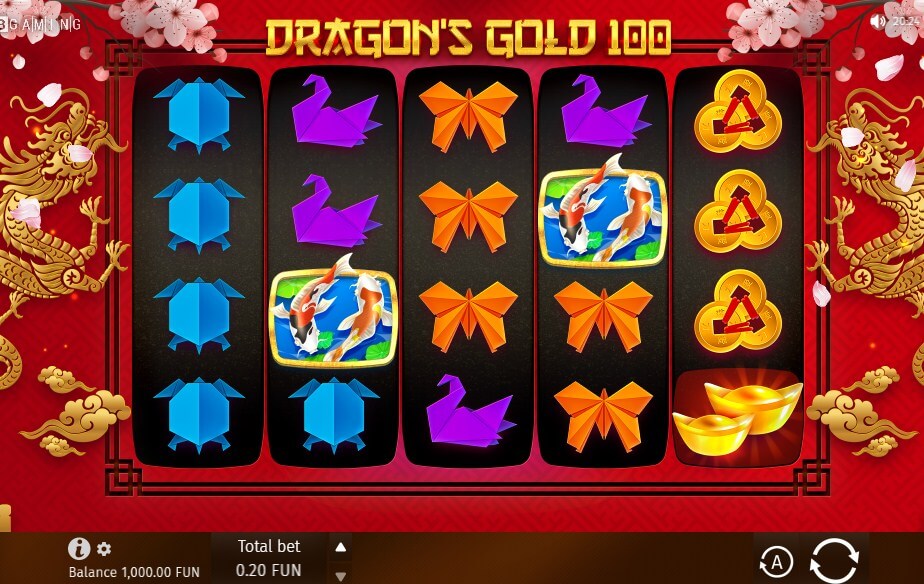 Dragonâs Gold 100 Online Slot Game Reels