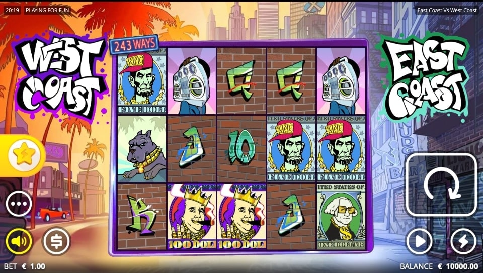 East Coast vs West Coast Slot Reels