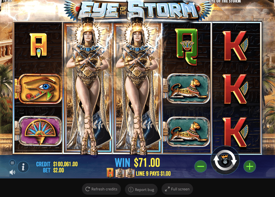 Eye of the Storm Online Slot Game Reels