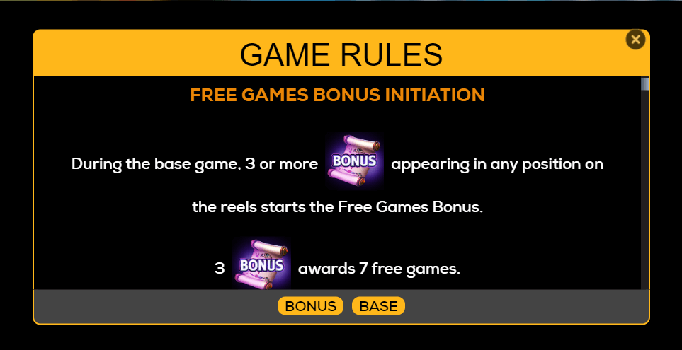 Feather of the Nile Online Slot Game Bonus